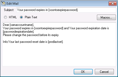 Password Expiration Notifier